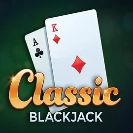 Classic Blackjack online game logo by Red Tiger Gaming on weiss-kaszino.com