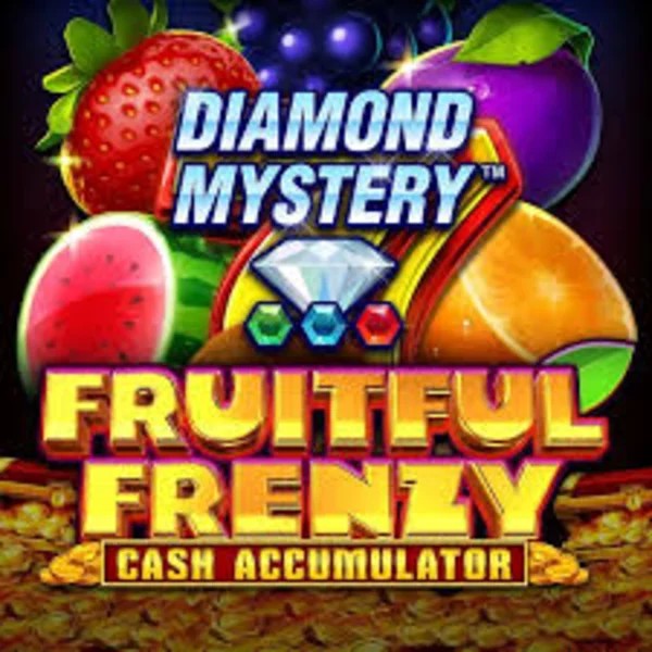 Diamond Mystery Fruitful Frenzy Cash Accumulator by Greentube, showcased at weiss-kaszino.com – game logo
