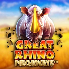 Great Rhino Megaways online game logo by Pragmatic Play on weiss-kaszino.com