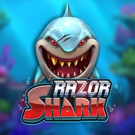 Razor Shark slot logo by Push Gaming at Weiss Casino