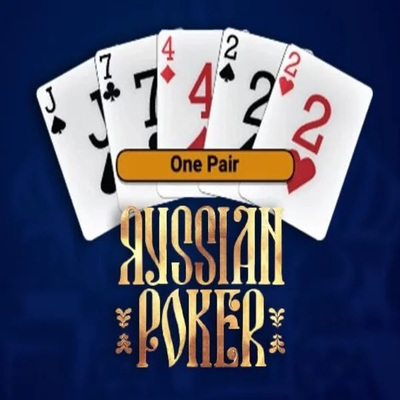 Russian Poker slot logo by OneTouch Games at Weiss Casino